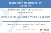 SECRETARÍA DE EDUCACIÓN DISTRITAL
