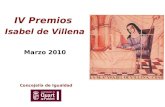IV Premios  Isabel de Villena