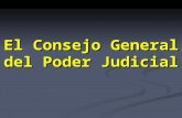 El Consejo General del Poder Judicial