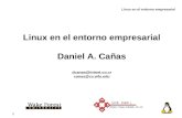 Linux en el entorno empresarial Daniel A. Cañas dcanas@intnet.co.cr canas@cs.wfu