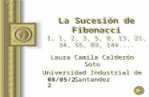 La Sucesión de Fibonacci 1, 1, 2, 3, 5, 8, 13, 21, 34, 55, 89, 144....