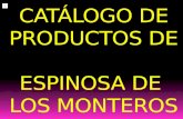 CATÁLOGO DE PRODUCTOS DE ESPINOSA DE  LOS MONTEROS