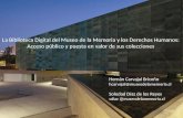 La Biblioteca Digital del Museo de la Memoria y los Derechos Humanos: