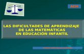 LAS DIFICULTADES DE APRENDIZAJE  DE LAS MATEMÁTICAS EN EDUCACIÓN INFANTIL