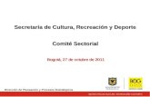 Secretaría de Cultura, Recreación y Deporte Comité Sectorial