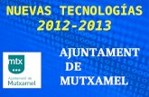 NUEVAS TECNOLOGÍAS 2012-2013 AJUNTAMENT DE                MUTXAMEL