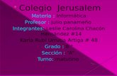 Colegio   Jerusalem  Materia :  Informática Profesor :  julio panameño