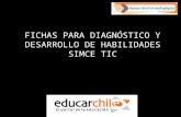 FICHAS PARA DIAGN Ó STICO Y DESARROLLO DE HABILIDADES SIMCE TIC