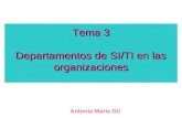 Tema 3 Departamentos de SI/TI en las organizaciones