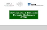 Devoluciones a través del Formato Electrónico (FED)