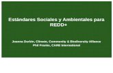 Estándares Sociales y Ambientales para  REDD+