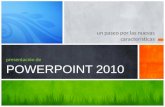 presentación de POWERPOINT 2010