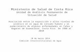 Ministerio de Salud de Costa Rica Unidad de Análisis Permanente de Situación de Salud
