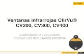 Ventanas infrarrojas  ClirVu ® CV200, CV300, CV400