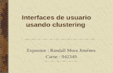 Interfaces de usuario usando clustering