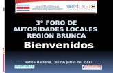 3°  Foro de Autoridades Locales  región  Brunca