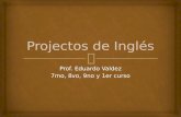 Projectos  de Inglés