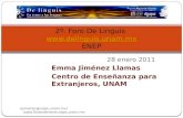 2º. Foro De  Linguis delinguis.unam.mx ENEP