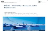 Objeto – Orientado a  Bases  de  Datos Introducción
