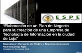 Maestría en Gerencia de Redes y Telecomunicaciones Paulo Samaniego Rojas