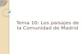 Tema 10: Los paisajes de la Comunidad de Madrid