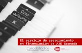 El servicio de asesoramiento en financiación de AJE Granada