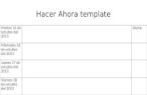Hacer A hora  template