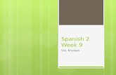Spanish  2  Week  9