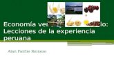 Economía verde y Biocomercio: Lecciones de la experiencia peruana