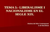 TEMA 3.- LIBERALISME I NACIONALISME EN EL SEGLE XIX.