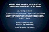 ESCUELA POLITÉCNICA DEL EJÉRCITO CARRERA DE INGENIERÍA DE SISTEMAS