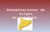 Denominaciones de  origen d e Cataluña.