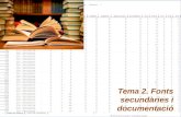 Tema 2. Fonts  secundàries i documentació