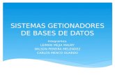 SISTEMAS GETIONADORES DE BASES DE DATOS