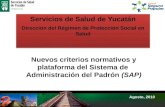 Servicios de Salud de Yucatán Dirección del Régimen de Protección Social en Salud