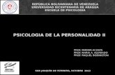 REPÚBLICA BOLIVARIANA DE VENEZUELA UNIVERSIDAD BICENTENARIA DE ARAGUA ESCUELA DE PSICOLOGIA