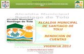 ALCALDIA MUNICIPAL DE SANTIAGO DE TOLU RENDICION DE CUENTAS VIGENCIA 2012