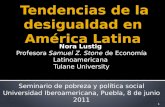 Tendencias  de la  desigualdad  en América Latina
