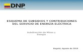 ESQUEMA  DE SUBSIDIOS Y CONTRIBUCIONES DEL SERVICIO DE ENERGÍA ELÉCTRICA