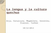 La  lengua  y la  cultura quechua