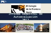 Informe semestral de  Autoevaluación 2012