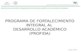 PROGRAMA DE FORTALECIMIENTO INTEGRAL AL  DESARROLLO ACADÉMICO (PROFIDA)