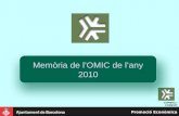 Memòria de l’OMIC de l’any 2010