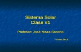 Sistema  Solar Clase  #1