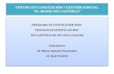 CENTRO DE CAPACITACIÓN  Y GESTIÓN JUDICIAL “Dr. MARIO DEI CASTERLLI”