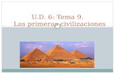 U.D. 6: Tema 9.   Las primeras civilizaciones
