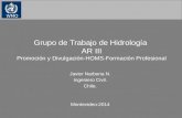 Grupo de Trabajo de Hidrología  AR III Promoción y Divulgación -HOMS-Formación  Profesional