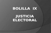 Bolilla  IX Justicia Electoral