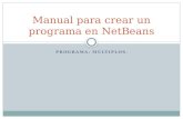 Manual para crear un programa en NetBeans