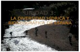Unidad 3: La  diversidad hídrica y biogeográfica de España